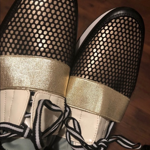 Steve Madden Shoes - Steve Madden Artic Gold Cutout Sneaker